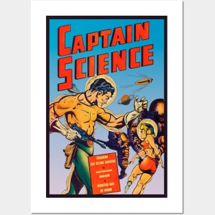 Captain Science Sci-Fi Art Posters and Art